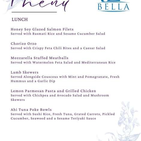 Food onboard BELLA # 2