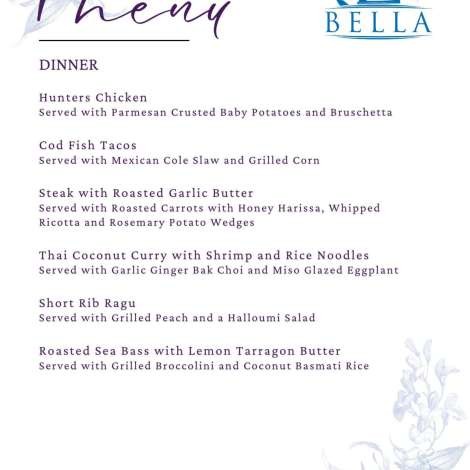 Food onboard BELLA # 3