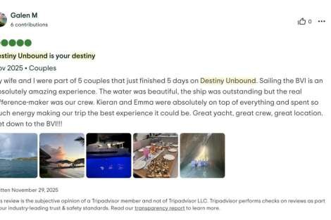 Review img # 8 of the yacht Destiny Unbound