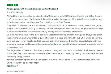 Review img # 1 of the yacht Destiny Unbound