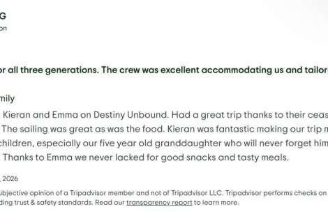 Review img # 4 of the yacht Destiny Unbound