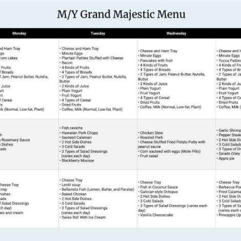 Food onboard Grand Majestic # 1
