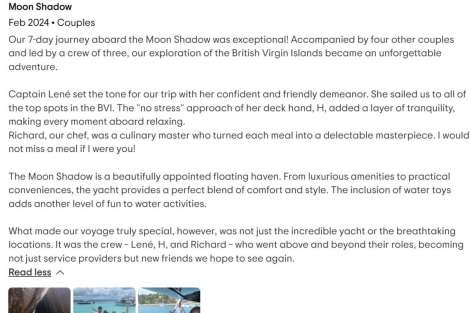 Review img # 32 of the yacht Moon Shadow