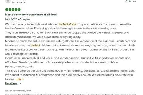 Review img # 21 of the yacht Perfect Moon