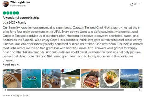 Review img # 2 of the yacht Serenity